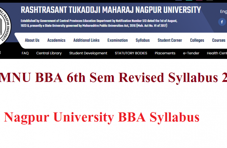 RTMNU BBA 6th Sem Revised Syllabus 2021