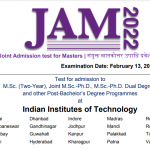 JAM 2022 Admit Card