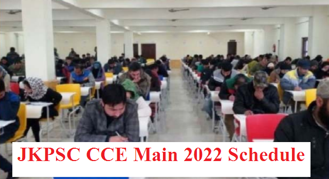 JKPSC CCE Mains 2021 Exam Schedule Released