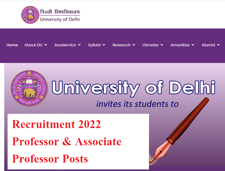 DU Professor and Associate Professor Recruitment 2022