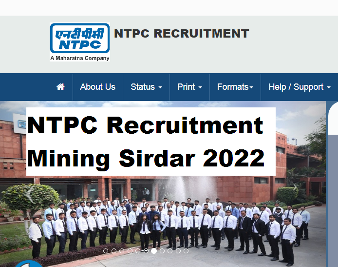 NTPC Recruitment Mining Sirdar 2022