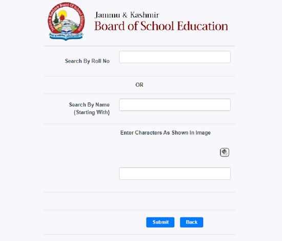 Jammu & Kashmir Board of School Education JKBOSE Class 12th  Results 2021-22
