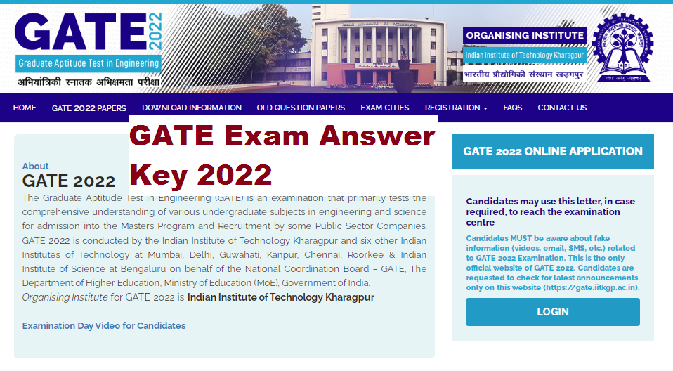 GATE Answer Key 2022