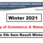 RTMNU B.Com 5th Sem Result Winter 2021