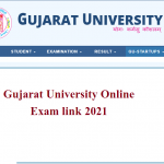 Gujarat University Online Exam link 2021