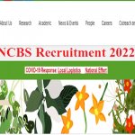 NCBS Recruitment 2022