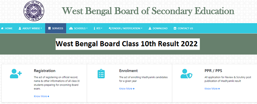 WBBSE Class 10th Result 2022