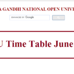 IGNOU Time Table June 2022