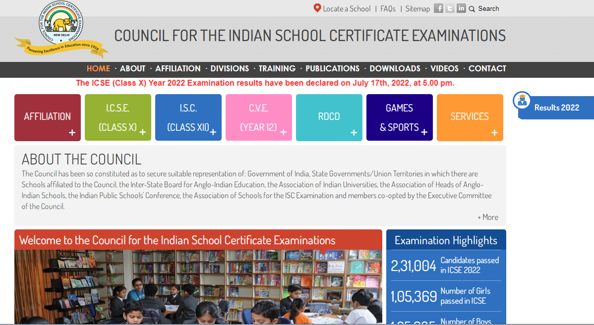 ISC Class 12th Result 2022
