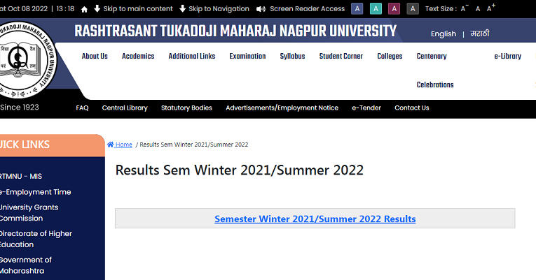 RTMNU M.Com 2nd Semester Result Summer 2022 Released Check Here Roll No