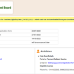 TNTET 2022 Admit Card Download