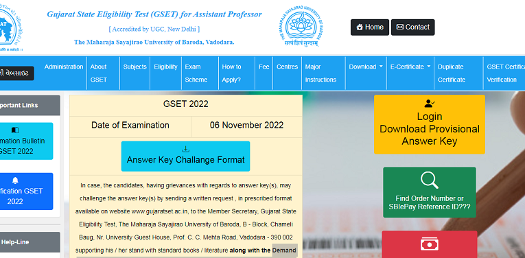 Gujarat SET Exam 2022 answer key released; check how to download