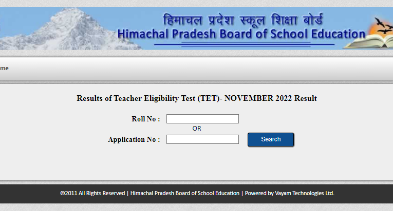 Himachal Pradesh Teacher Eligibility Test (HPTET) 2022 Results Declared