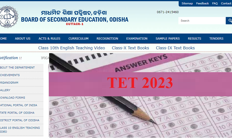 Odisha TET Answer Key 2022 released on bseodisha.ac.in, check direct link