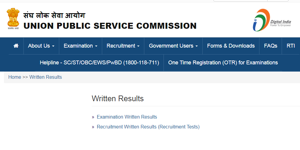 UPSC Geo Scientist Exam Result 2023