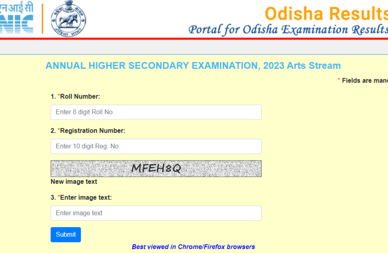 CHSE Plus Two Arts Result 2023 Declared @ orissaresults.nic.in, chseodisha.nic.in