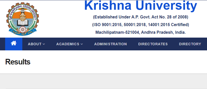 Krishna University  Result 2023