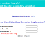 CBSE Class 12th Result 2023