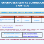 UPSC NDA II Admit Card 2023