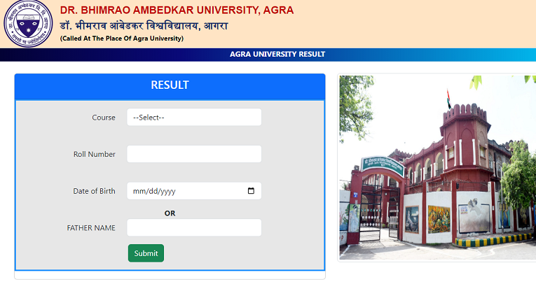 Dr Bhimrao Ambedkar University (DBRAU) Result 2023 Declared for UG & PG