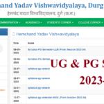 Durg University UG PG Syllabus 2023-24