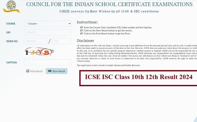 ICSE, ISC Class 10th 12th Results 2024 Declared