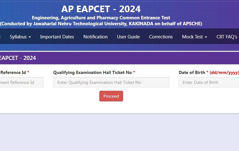 AP EAPCET – 2024 Hall Ticket Download 