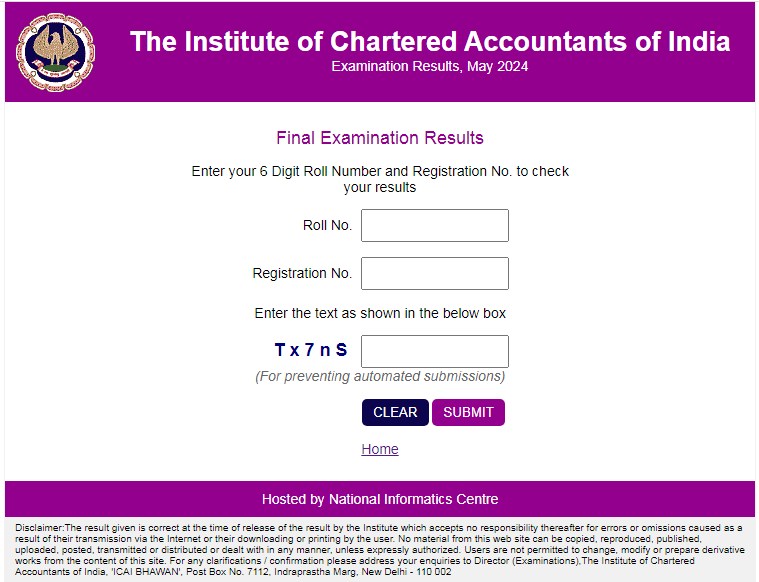 ICAI CA Inter Final Results 2024