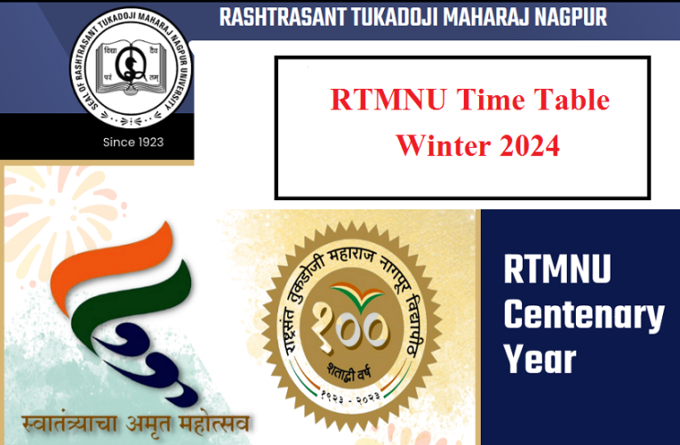 RTMNU B.Com BA and M.Com Time Table Winter 2024 Has Released Download PDF 