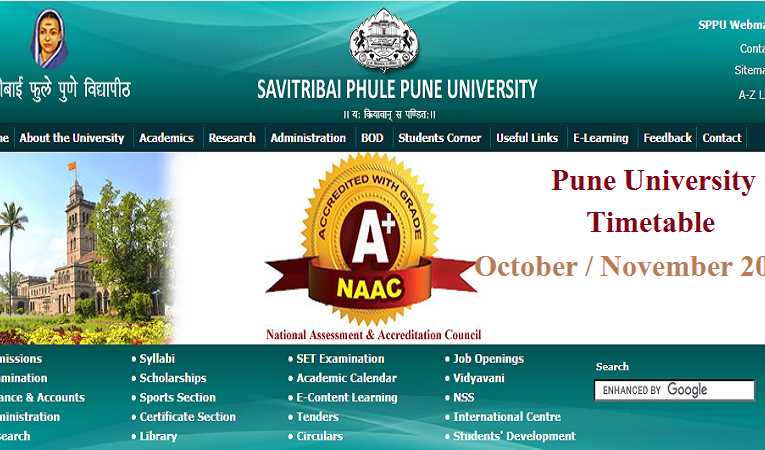 Pune University Timetable October / November 2024 Released Download Scheduled 