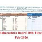 Maharashtra Board 10th Timetable 2026
