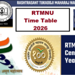 RTMNU Time Table Summer 2026