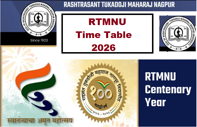 RTMNU Time Table Summer 2026