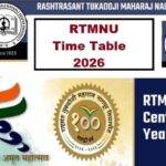 RTMNU Time Table Winter 2026
